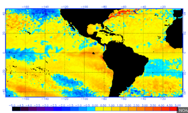 Todavía las chances de que se instale "El Niño" no son altas.