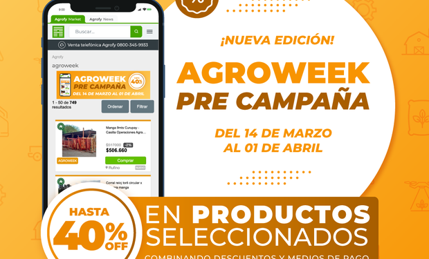 Largó una nueva Agroweek: lluvia de descuentos en la precampaña 2022/23