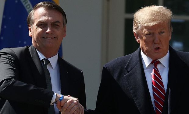 Jair Bolsonaro, presidente de Brasil y Donald Trump, presidente de Estados Unidos.