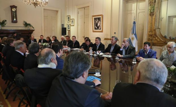 Macri junto a la Mesa de la Competitividad de la Carne.