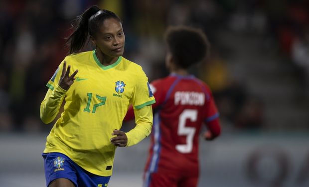 Ary Borges fez três gols na estreia do Brasil na Copa do Mundo Feminina. (Foto-Créditos: Thais Magalhães/CBF)
