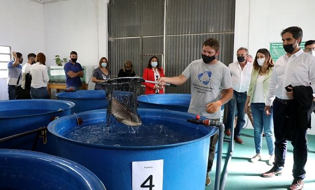 Nación y Santa Fe apuntan a la reproducción, cría y engorde de peces en escuelas técnicas costeras