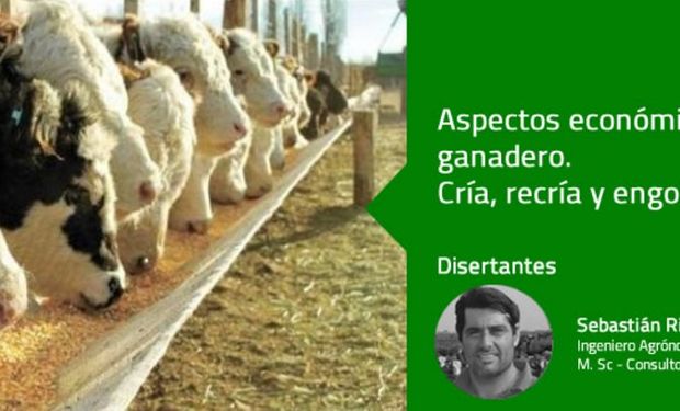 El Ing. Agr. Sebastián Riffel será uno de los disertantes de la tercera edición del Congreso Ganadero.