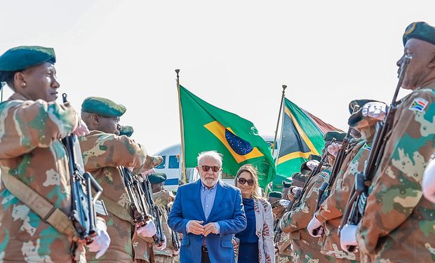 Lula chega à África do Sul para 15ª Cúpula do Brics. (Foto - Ricardo Stuckert/Agência Brasil)