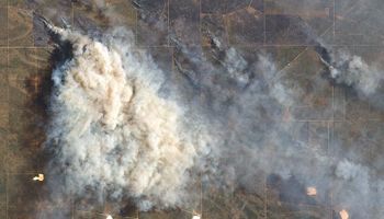 La NASA captó en imágenes la magnitud de los incendios en La Pampa