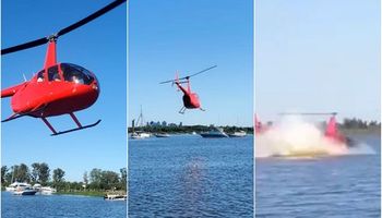 Quién es el empresario que murió al caer su helicóptero en el Paraná: lo filmaron realizando arriesgadas maniobras cerca de embarcaciones