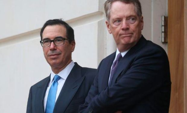 Se firma hoy la Fase 1 del acuerdo comercial. Representante Comercial, Robert Lighthizer, y el secretario del Tesoro, Steven Mnuchin.