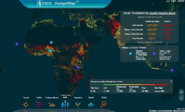 El mapa del hambre: 135 millones de personas de 55 países sufren de inseguridad alimentaria aguda