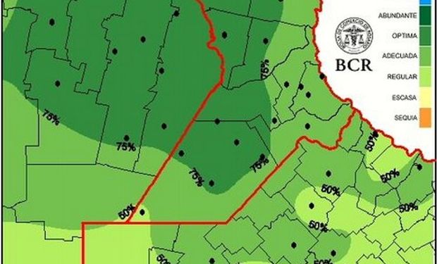 Reservas de pradera permanente al 11/03/15. Fuente: BCR