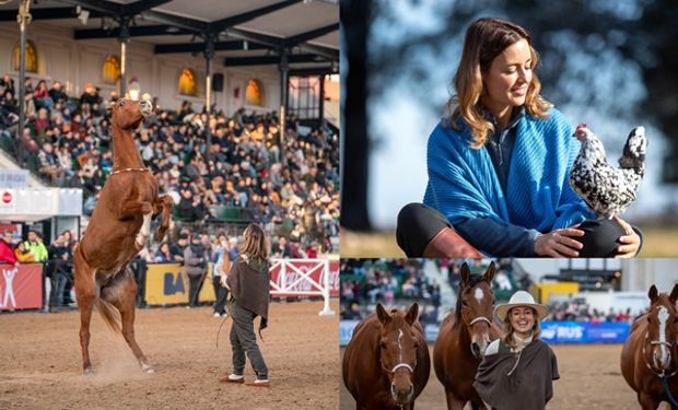 Ailina pasó por La rural 2024.