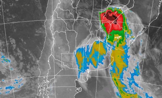 Alerta del SMN por lluvias y tormentas intensas.