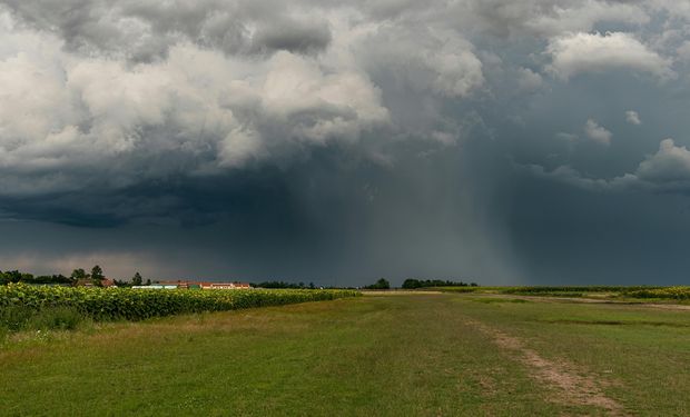 Se viene una importante lluvia al campo, con acumulados de hasta 180 mm