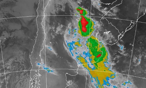 Alerta por lluvias y tormentas intensas.