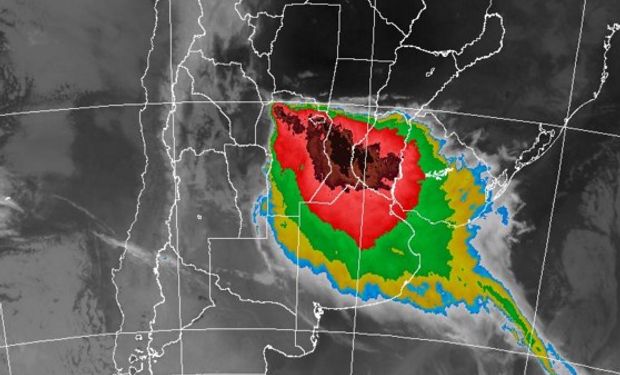 El alerta del SMN rige hasta las 14.30 horas.