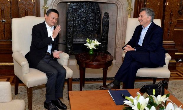 Macri recibió al empresario chino Jack Ma, presidente de Alibaba.