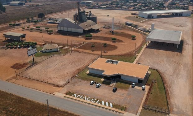 Vista aérea da nova base da frota rodoviária da AMAGGI, em Vilhena (RO). (foto - Amaggi)