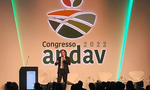 O engenheiro-agrônomo e chefe-geral da Embrapa Territorial Gustavo Spadotti durante o Andav. (Foto: Embrapa)