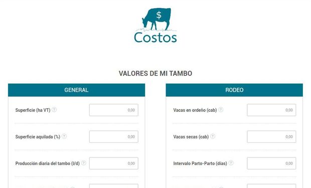 Descargar la app en http://lecheria-costos.inta.gob.ar/