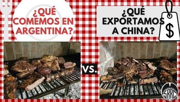 Hicieron un asado para mostrar la carne que se exporta a China y la que se consume en Argentina