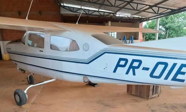 A aeronave levantou voo e foi levada por volta das 5h desta madrugada (01). (Foto - Polícia Militar)