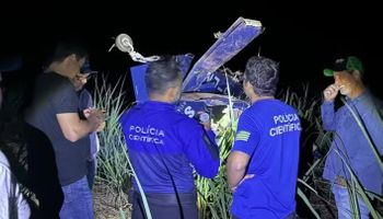 Piloto morre após avião agrícola colidir com torre de transmissão, girar e cair em Goiás