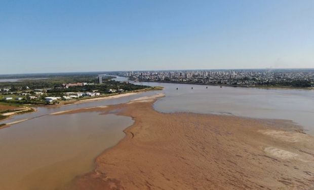 En Santa Fe, la bajante del río Paraná es la 8° peor de la historia