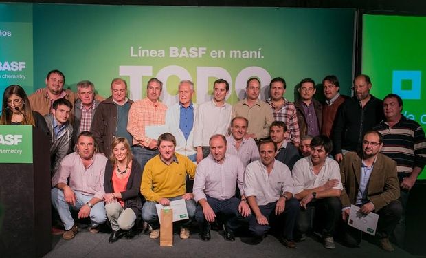 BASF premió a los ganadores del 18º Concurso Máximos Rendimientos en Maní.