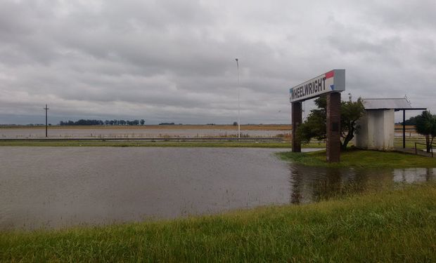 Wheelwright, Santa Fe. Más de 250 mm en 12 hs. Acumulado 30 días: 600 mm.