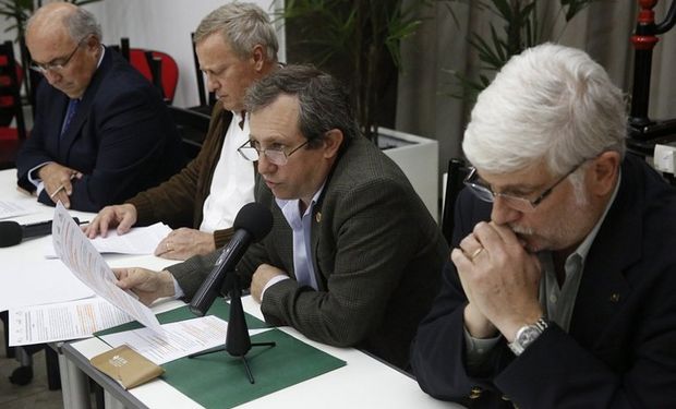 Rodolfo Rossi, Matías Ferreccio, Luis Arias y Alberto Morelli. Foto: LA NACION / Fabian Marelli