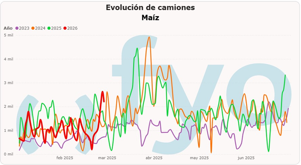 camiones en el puerto