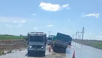 La bronca de un transportista por el estado de los caminos al puerto: “Saludos al intendente de Timbúes… 21.000 pesos para el choreo”