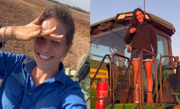 Trabajó en un campo de Australia y contó cómo llegaron a contratarla y cuánto le pagaron: "Primera vez en mi vida arriba de un tractor"