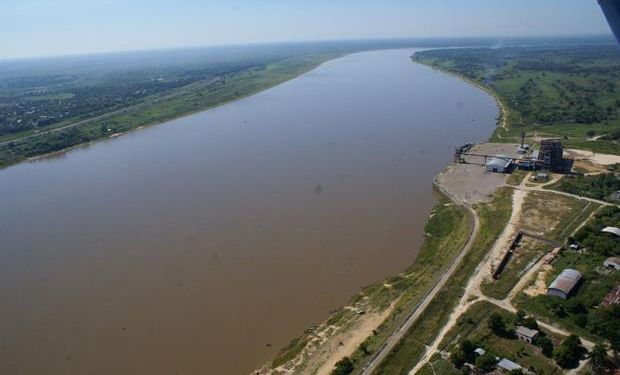 Traza del Río Paraguay donde comenzaría el acueducto. Foto: Gentileza Justo Urbieta.