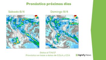 Nuevas lluvias durante el fin de semana
