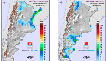 Se esperan algunas lluvias sobre regiones del centro