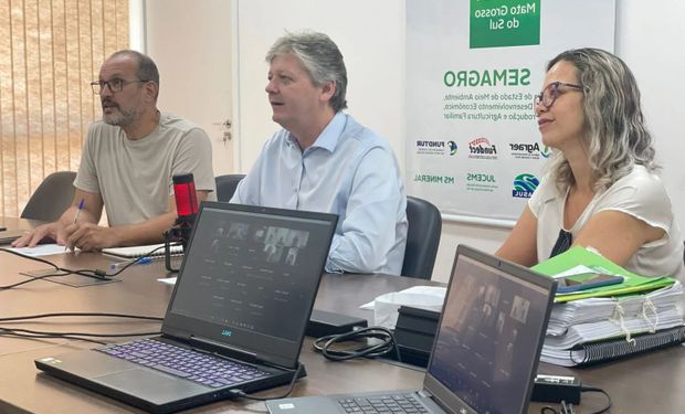 Reunião realizada on-line para anunciar novidades no CAR. (foto - Semagro)