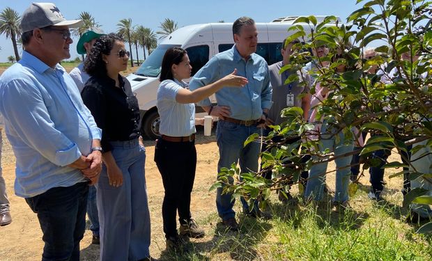 Ministro Carlos Fávaro também conheceu o campo experimental da Embrapa Semiárido. (Foto - Embrapa)