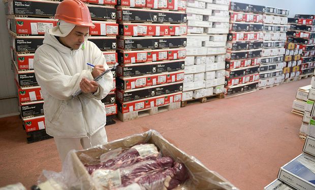 Exportación argentina de carne bovina.