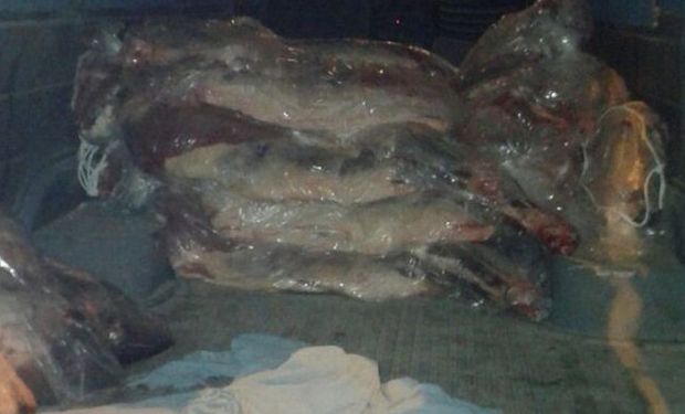 “La carne la transportaba un hombre de 38 años".