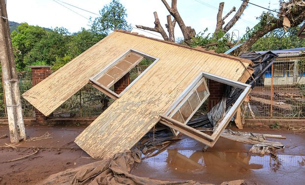 Áreas já atingidas pelo ciclone da semana passada podem ser novamente afetadas. (Foto - Governo do RS)