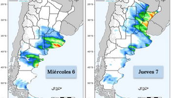 Alerta por ciclogénesis: las zonas que recibirán hasta 100 mm de lluvia en los próximos días