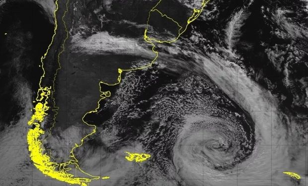 Ciclone intenso impulsiona nova frente fria para o Sul do Brasil