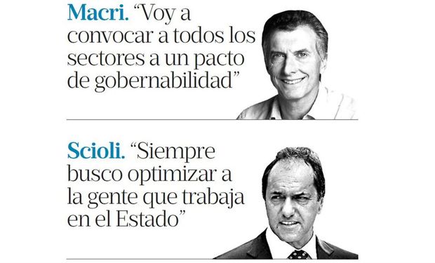 Los dos candidatos desgranaron los primeros pasos.