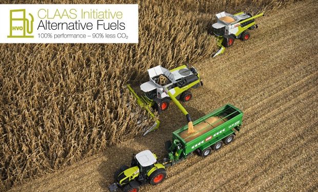 La maquinaria de Claas admitirá el uso de HVO, el nuevo biocombustible que es 90% neutro desde el punto de vista climático