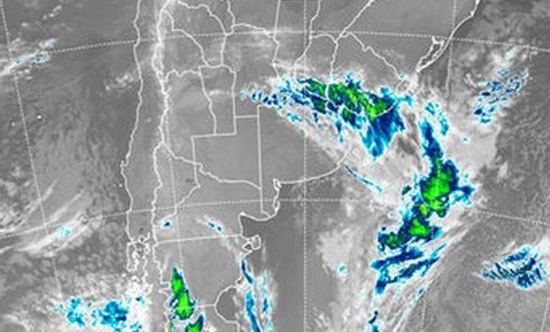 Imagen satelital, clima CCA.