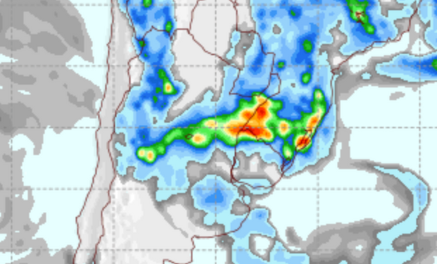 Las zonas que están bajo alerta de tormentas y un "escenario agresivo" de temperaturas