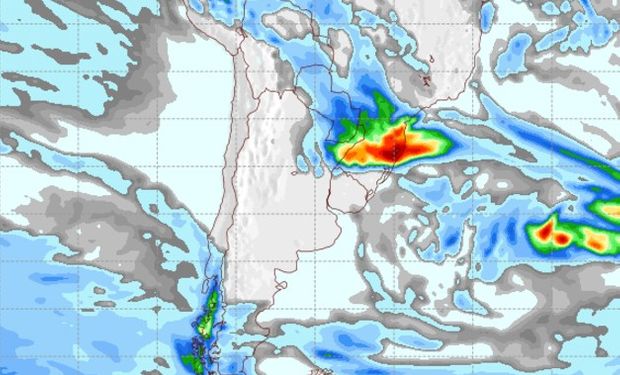 Mapa de Precipitaciones para el 1° de junio.
