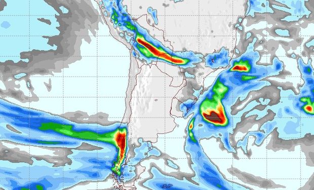 Pronóstico de precipitaciones para el 5 de agosto.