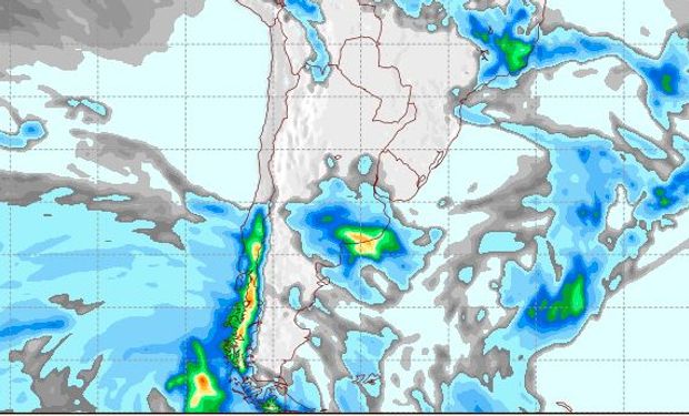 Pronóstico de lluvias para el domingo.