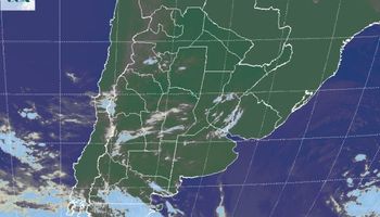 Temperaturas más frías en la franja central